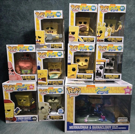 Spongebob Funko Pop Super-Lot