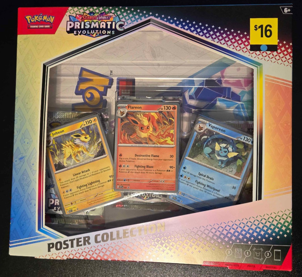Pokemon TCG Scarlet & Violet Prismatic Evolutions Poster Collection Sealed